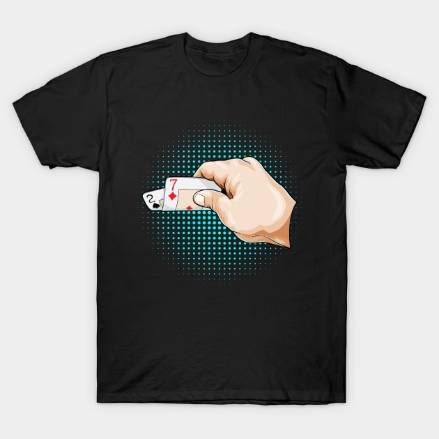 Bad Hand at Poker T-Shirt by Markus Schnabel